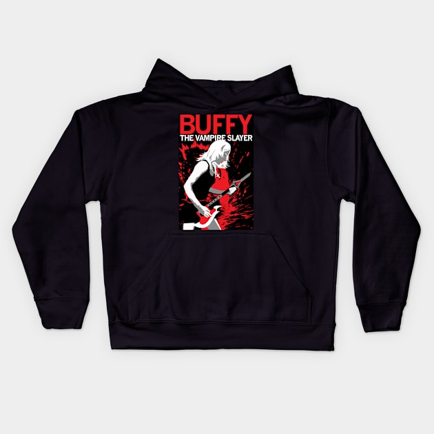 Buffy rocks Kids Hoodie by brodiehbrockie